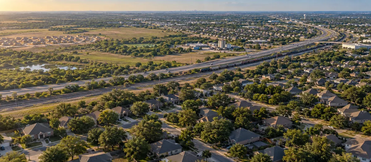 Aerial view of Converse, Texas