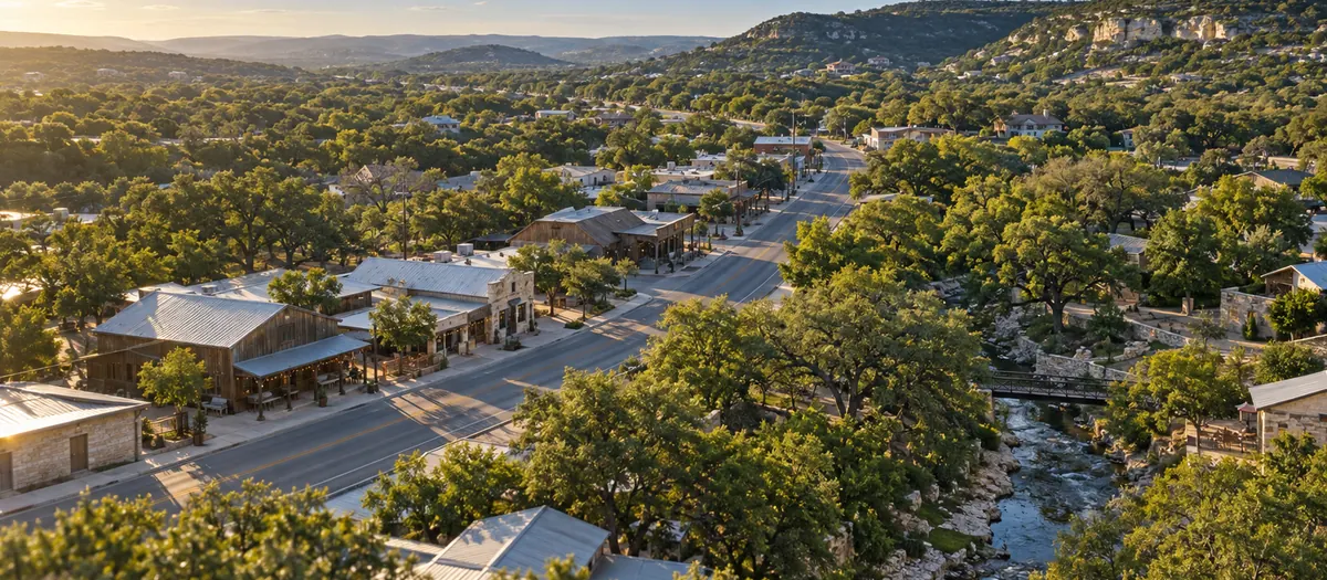 Aerial view of Helotes, Texas