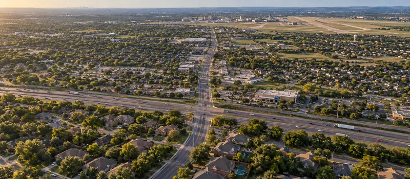 Aerial view of Schertz, Texas